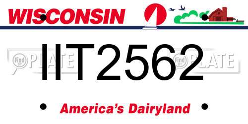 IIT2562 Wisconsin License Plate