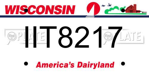 IIT8217 Wisconsin License Plate