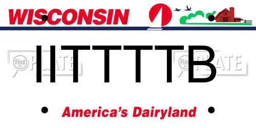 IITTTTB Wisconsin License Plate