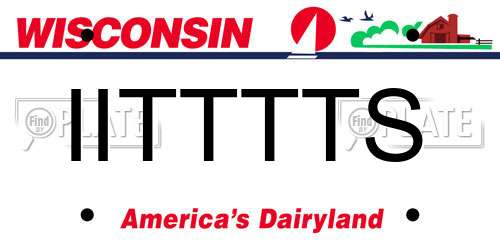 IITTTTS Wisconsin License Plate
