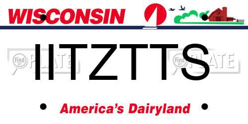 IITZTTS Wisconsin License Plate