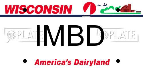 IMBD Wisconsin License Plate