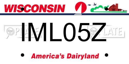 IML05Z Wisconsin License Plate