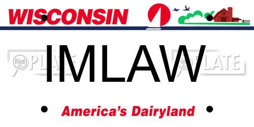 IMLAW Wisconsin License Plate