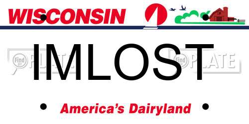 IMLOST Wisconsin License Plate