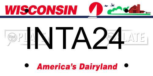 INTA24 Wisconsin License Plate