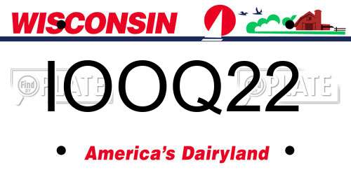 IOOQ22 Wisconsin License Plate