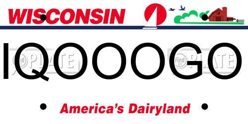 IQOOOGO Wisconsin License Plate