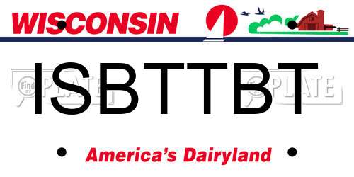 ISBTTBT Wisconsin License Plate