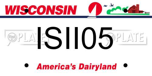 ISII05 Wisconsin License Plate