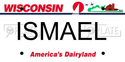 ISMAEL Wisconsin License Plate