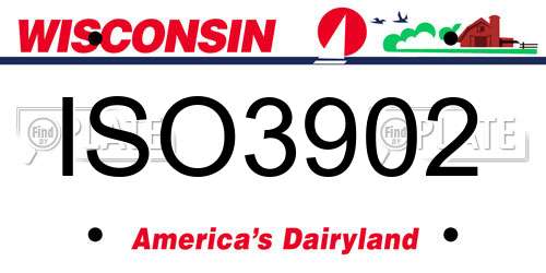 ISO3902 Wisconsin License Plate