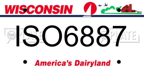 ISO6887 Wisconsin License Plate