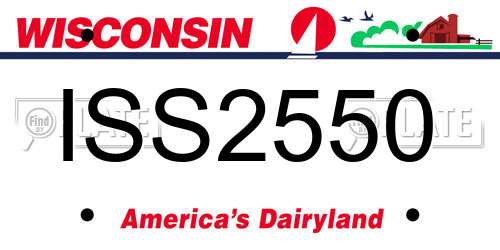 ISS2550 Wisconsin License Plate