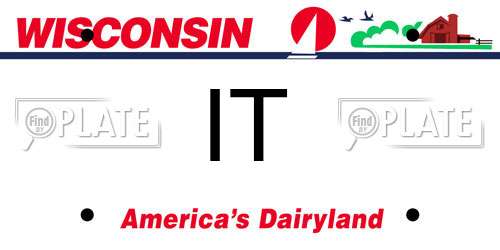 IT Wisconsin License Plate