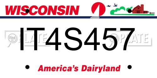 IT4S457 Wisconsin License Plate