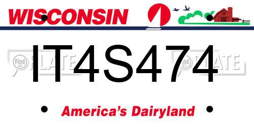 IT4S474 Wisconsin License Plate
