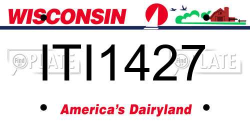 ITI1427 Wisconsin License Plate