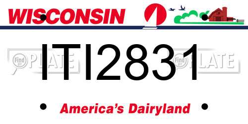 ITI2831 Wisconsin License Plate