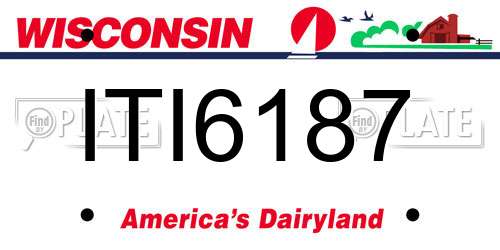ITI6187 Wisconsin License Plate