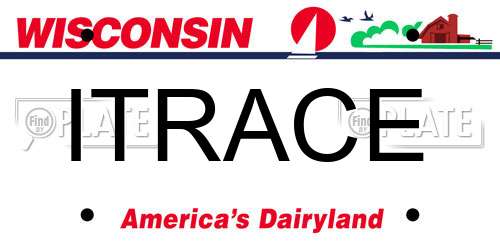 ITRACE Wisconsin License Plate