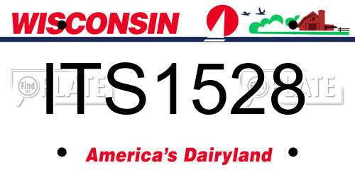 ITS1528 Wisconsin License Plate
