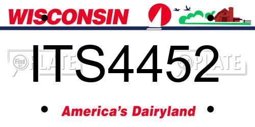 ITS4452 Wisconsin License Plate