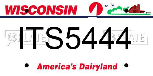 ITS5444 Wisconsin License Plate