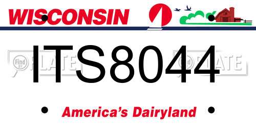 ITS8044 Wisconsin License Plate