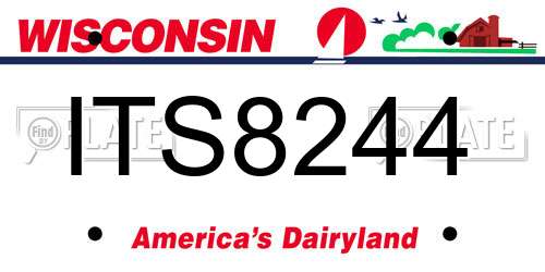 ITS8244 Wisconsin License Plate