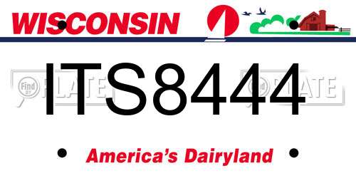 ITS8444 Wisconsin License Plate