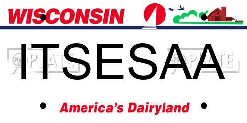 ITSESAA Wisconsin License Plate
