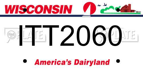 ITT2060 Wisconsin License Plate