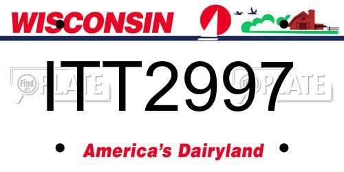 ITT2997 Wisconsin License Plate