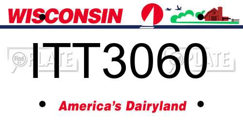 ITT3060 Wisconsin License Plate