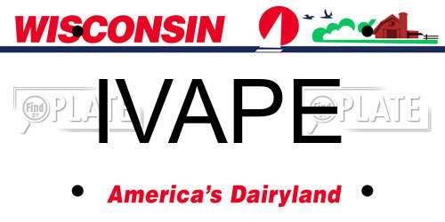 IVAPE Wisconsin License Plate