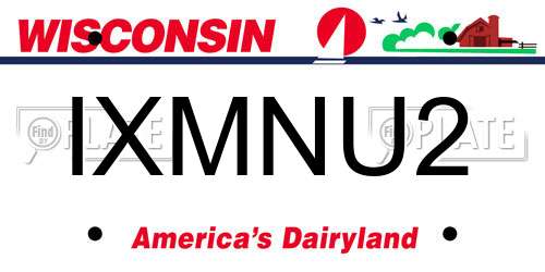 IXMNU2 Wisconsin License Plate