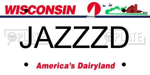 JAZZZD Wisconsin License Plate