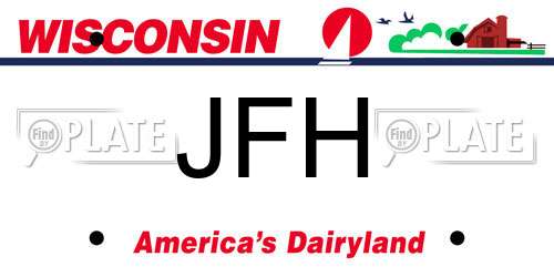JFH Wisconsin License Plate