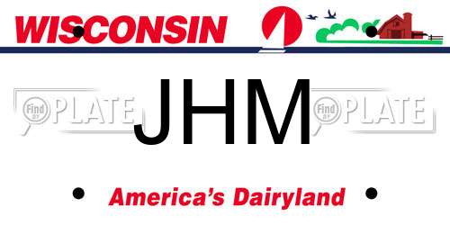 JHM Wisconsin License Plate