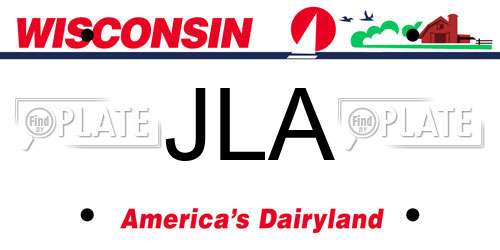 JLA Wisconsin License Plate