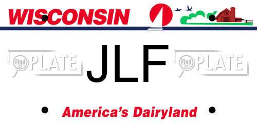 JLF Wisconsin License Plate