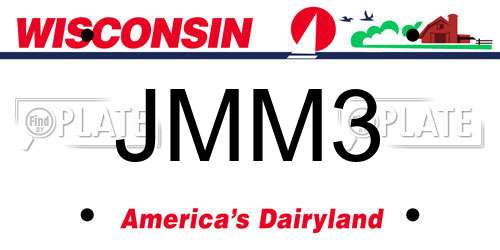 JMM3 Wisconsin License Plate