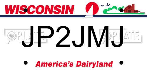 JP2JMJ Wisconsin License Plate