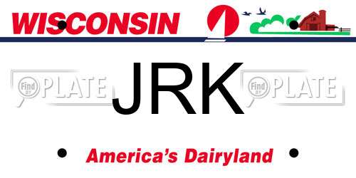 JRK Wisconsin License Plate