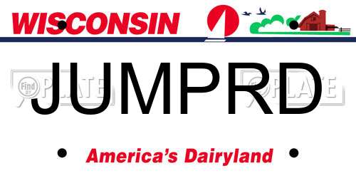 JUMPRD Wisconsin License Plate