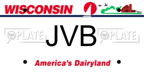 JVB Wisconsin License Plate