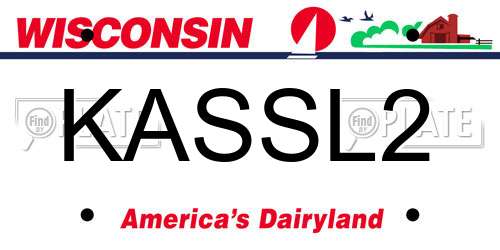 KASSL2 Wisconsin License Plate