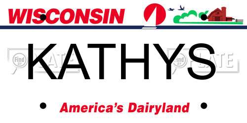 KATHYS Wisconsin License Plate