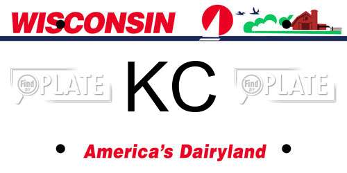 KC Wisconsin License Plate